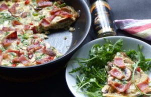 Mushroom & Bacon Frittata