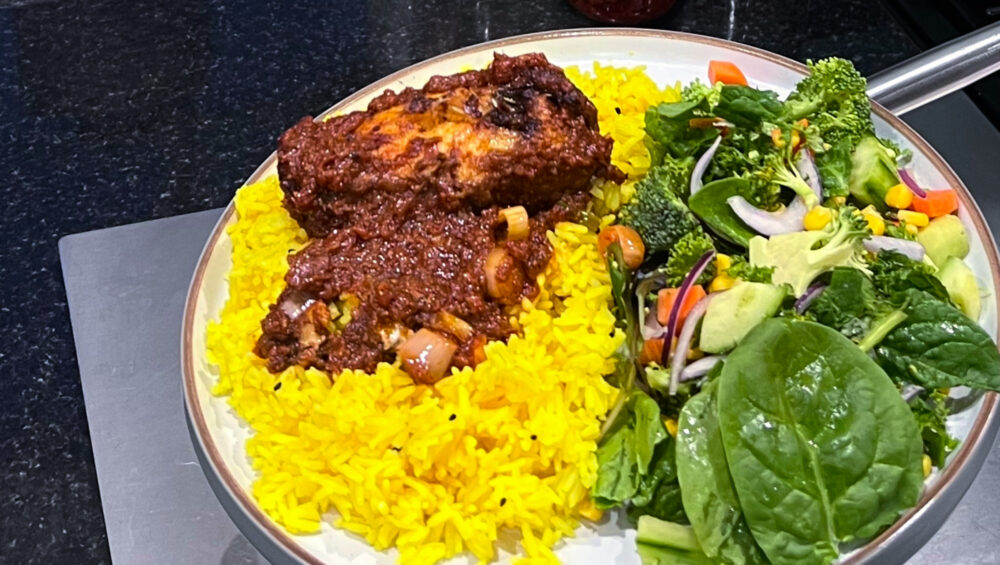 Fish Stew + yellow rice
