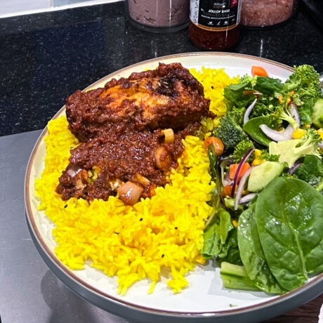 Fish Stew + yellow rice